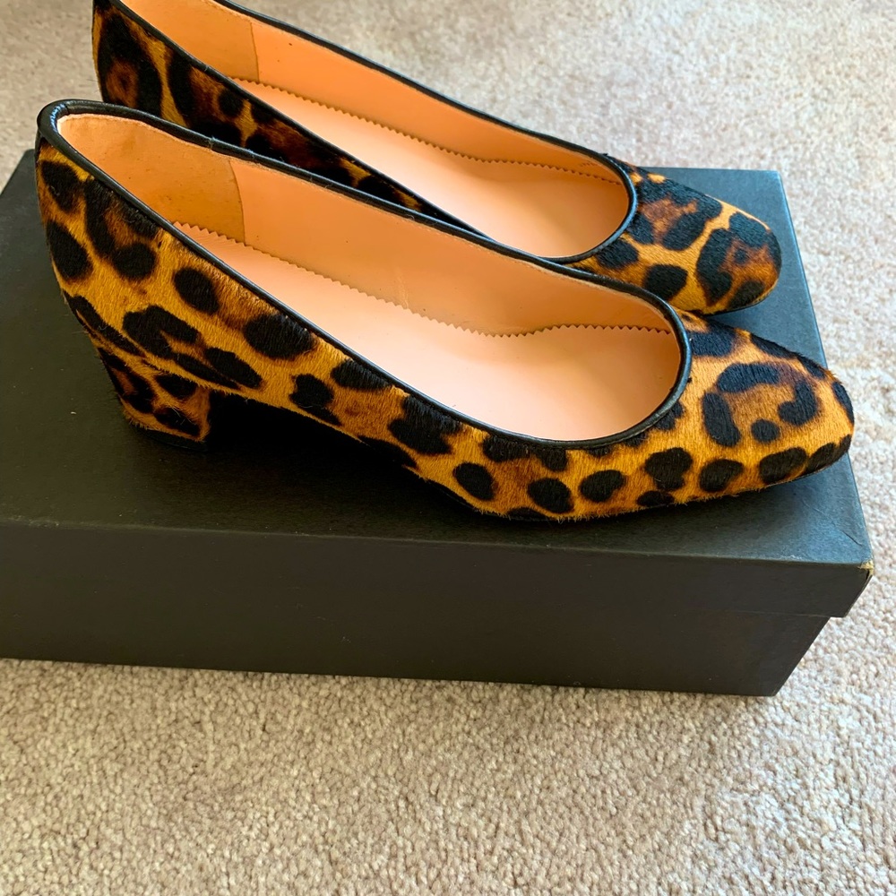 J.Crew Haircalf Classic Block Heel Pump
